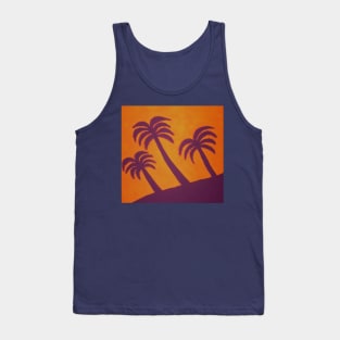 Palm Trees: Purple and Orange Tank Top